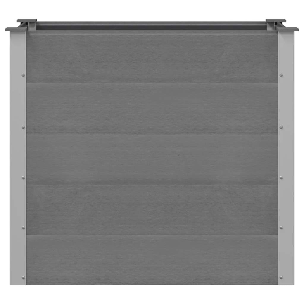Garten-Hochbeet WPC 100 x 50 x 91 cm Grau