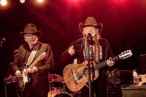 8 x 10 Photo Willie Nelson and Merle Haggard On High Qquality Fiji Film Paper