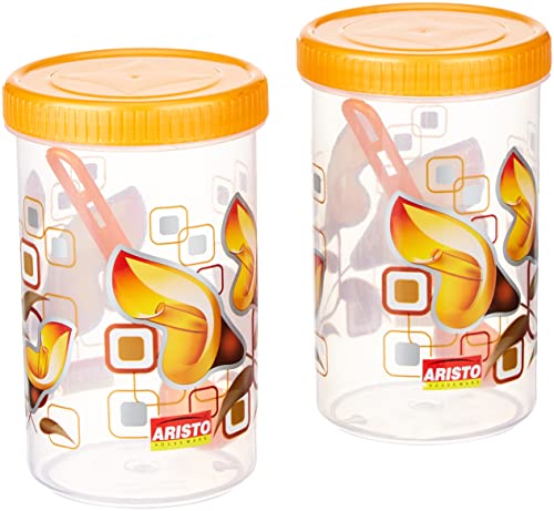 Aristo Storewell104 Air-Tight Storage Container For Kitchen, Plastic Jar For Storing Spices, Snacks, Grains, Dals- 720 ML (2 pcs set) (B09WQZXFMQ) Amazon Price History, Amazon Price Tracker