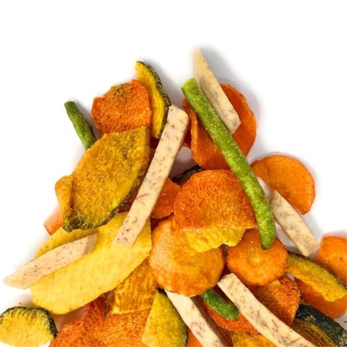 VERDURE CHIPS ORO | Snack di Verdure Croccanti con patata dolce, zucca, taro, carota e fagiolini, Snack Vegetale senza Coloranti, Confezione Salva Freschezza (1 Kg)
