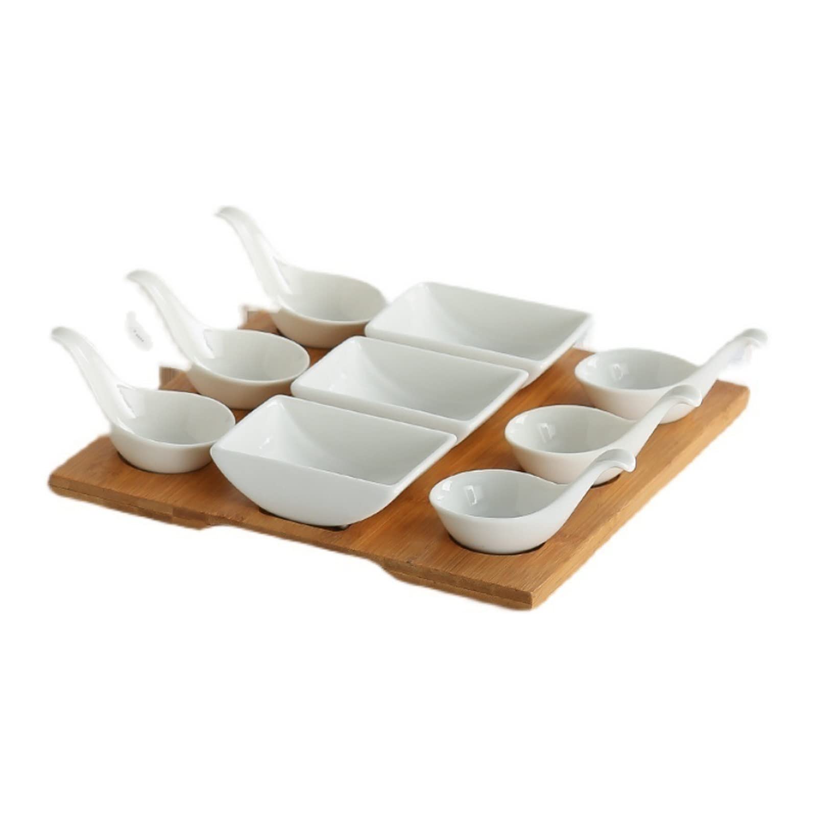 Dipschälchen Kreative Dip-Bowl-keramische Fach-Gewürz-Geschirr-Restaurant Snack-Sauce-Teller-Tauchschale-Party Geschirr Küchenutensilien Saucen Schalen (Color : Square Nine Grid)
