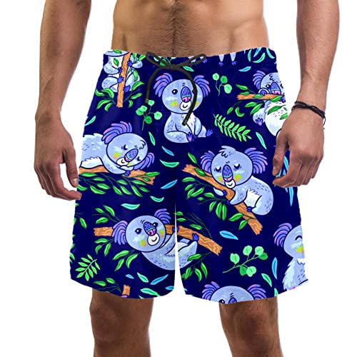 Short de plage à séchage rapide JDEZ maillots de bain hommes forêt