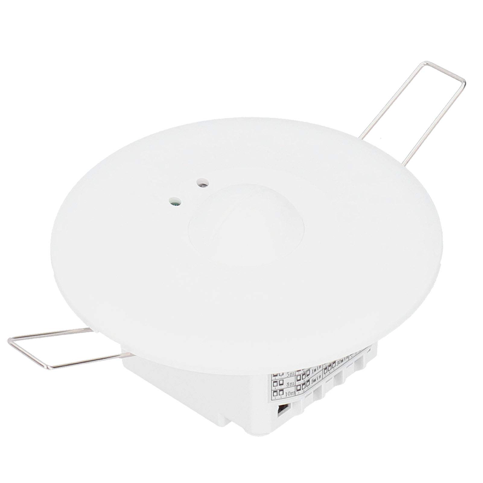 110‑240V Microwave Sensor, Ceiling Mount Motion Detector, 360° Field of View, Radar Motion Sensor, White