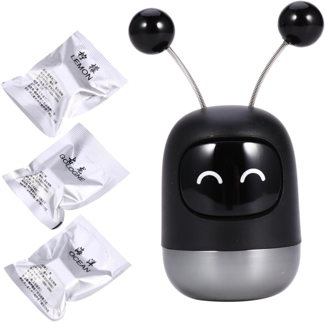 3pieces Robot Aromatherapy Car Vent Clip Stylish Perfume Diffuser for Vehicle Air Freshening Includes Aroma Pads Charming Atmosphere Car Decor for Stress Relief