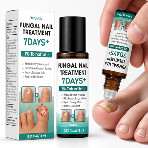 Toenail Fungus Treatment Extra Strength - 1% Tolnaftate, Fast-Acting Antifungal for Thick, Discolored &amp; Brittle Nails, Plant-Based Gentle Formula, Repairs Damaged Toenails, 0.51 fl.oz