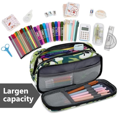 Image of Mountain guest Pencil Cases for kids, Large Capacity Pencil Pouch, Office College School Marker Organizer Case pen for Men Women Adult Teens