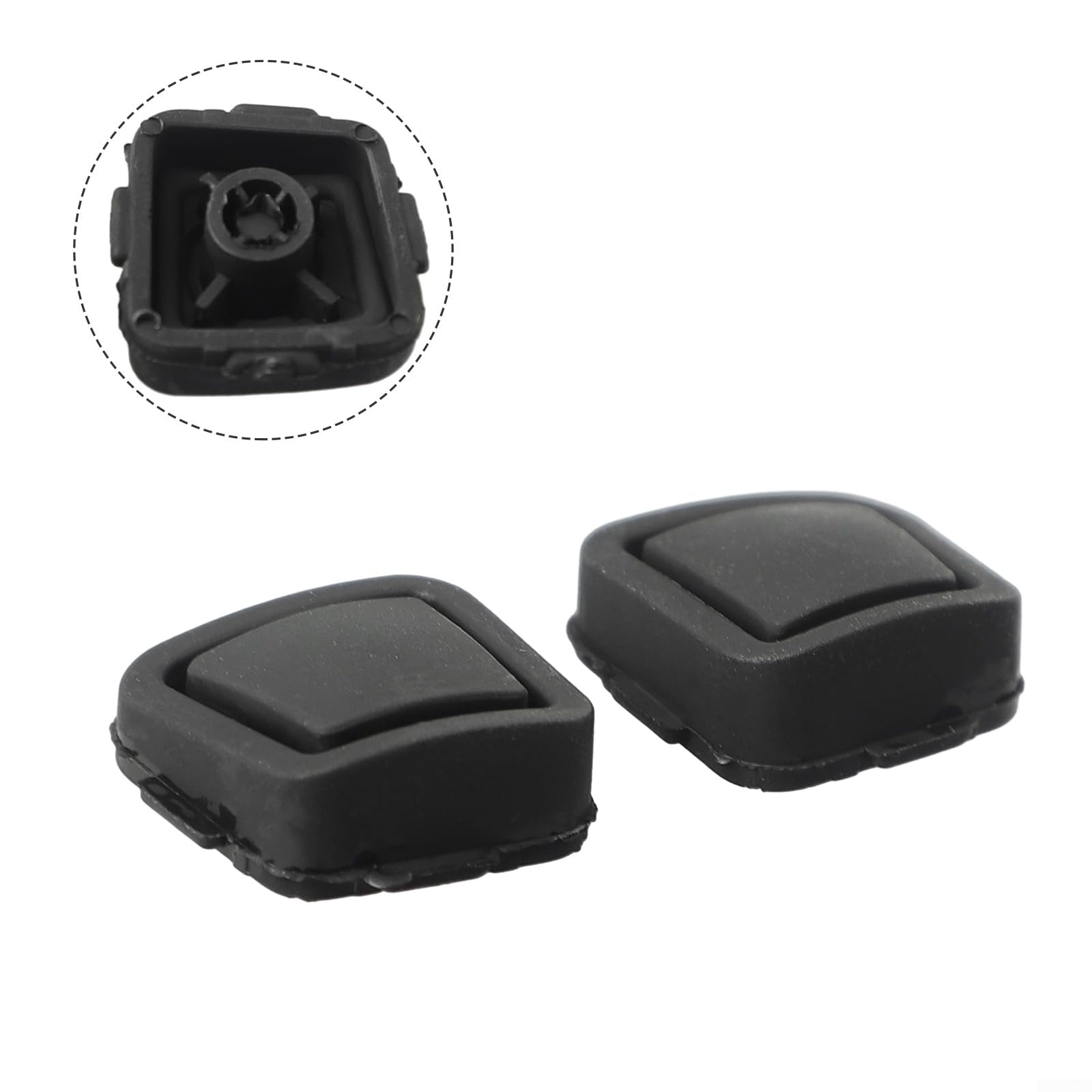 Keyless Go Door Zewnętrzna klamka Przycisk Blokady 2 Sztuk Uchwyt Zewnętrzny Przycisk Pokrywa Klamki Przycisk Pokrywa Pasuje do dla Mercedes-Benz W211 C209 W219 W251
