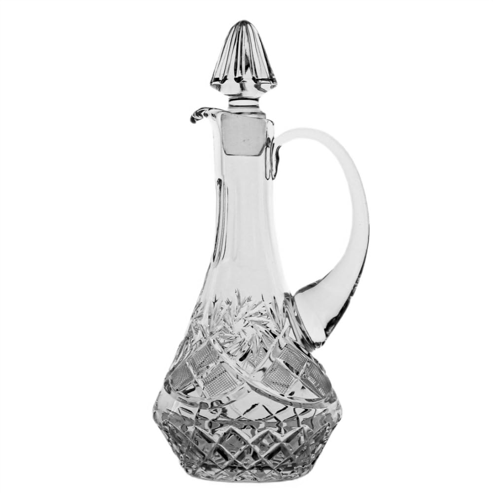 Neman 25 oz Crystal Wine Decanter, Premium Quality Hand-Cut Crystal Decanter, EA