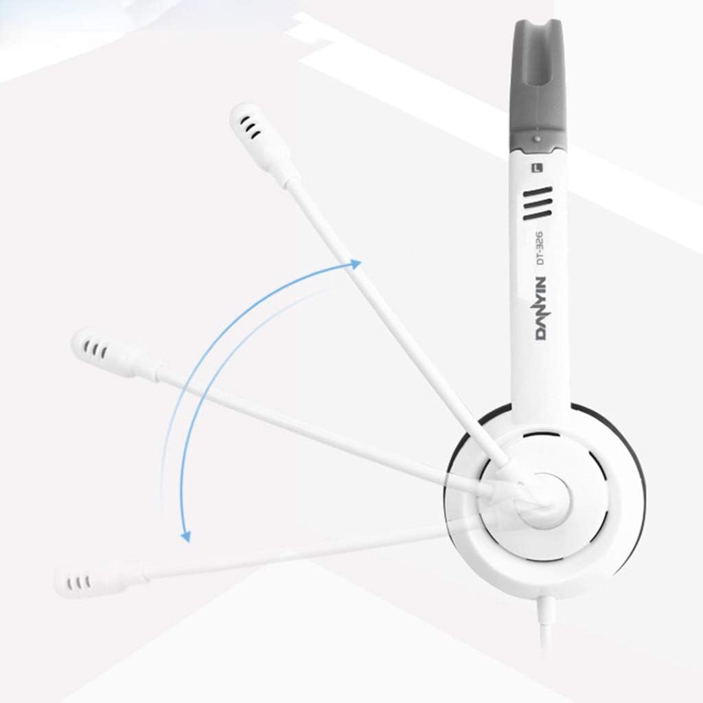 Adjustable Gaming Headset, 3.5mm Plug Over-Ear Headphone, 7.1 Surround Sound Earphone with Noise Cancel Mic, Compatible with N-Switch, PS4, Xbox One, Laptops, Tablet(White Dual Plug)