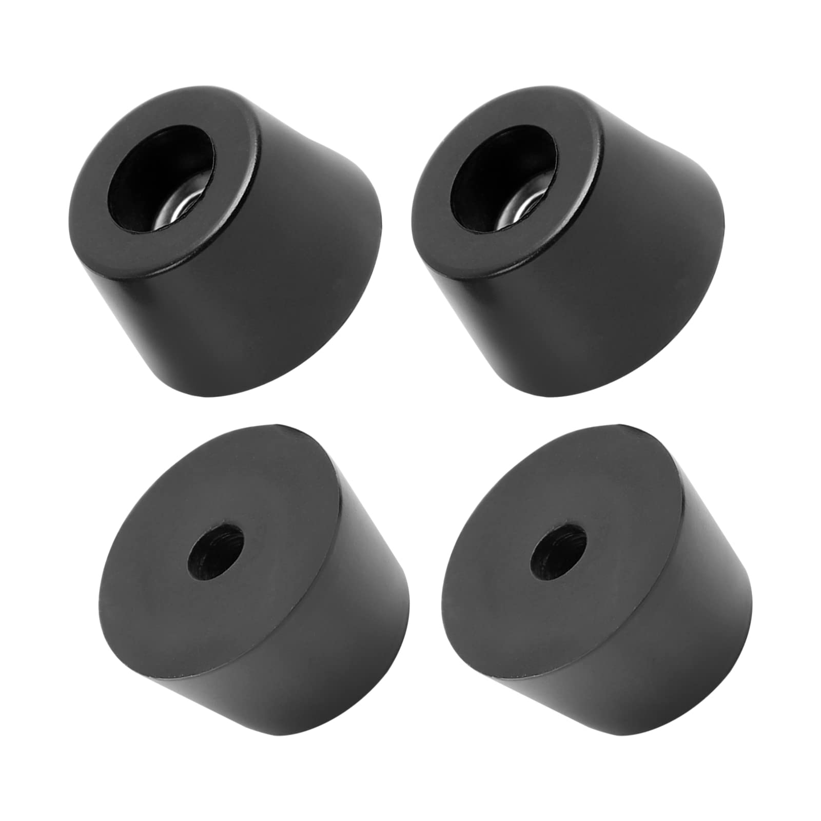 METALLIXITY Rubber Bumper Feet (24x15mm/0.94"x0.59") 4Pcs, Round Leg Pads Floor Protectors with Metal Washer