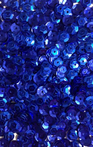 1 400 paillettes - Diamètre : 6 mm bleu foncé