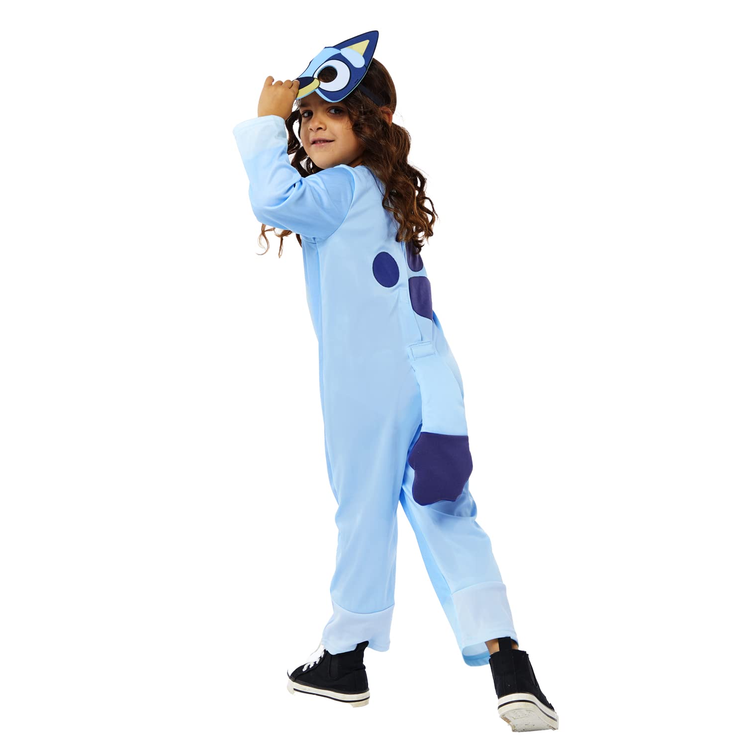 Amscan Kinder Kostüm Bluey nachhaltig - Kostüm für Karneval, Fasching, Geburtstag & Party für Jungen & Mädchen von 6-8 Jahren - Verkleidung & Kinderkostüm, Blau/Weiß