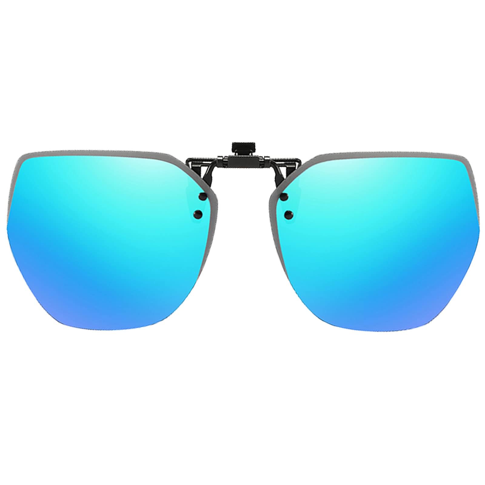 FF FRAZALA Polarized Extra Large Clip-on Sunglasses Anti-Glare UV Protection for Prescription Glasses