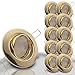 Produktbild DECORA 10er Set LED Einbaustrahler 230V GU10 6W 10 x 450 Lumen Warmweiß 3000k GOLD MESSING Decken LED Einbauleuchten 68mm Lochmaß schwenkbar Leuchtmittel austauschbar