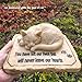 Cat Memorial Stones Grave Markers with A Sleeping Cat Statue on The Top - Cat Garden Stones Grave Stones Cemetery Markers Sympathy Cat Memorial Gifts Loss Gifts Outdoors, 8.5