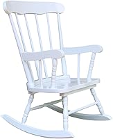 Vista 8 de IC INTERNATIONAL CONCEPTS Mecedora juvenil de madera maciza para niños, muebles resistentes y duraderos para habitación de niños o guardería, sin