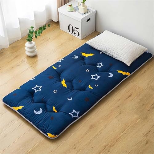 Colchón de futón japonés enrollable, colchón plegable para camping, tapete de cama individual portátil, 80 x 190 cm, colchón de suelo ligero, ideal para espacios pequeños