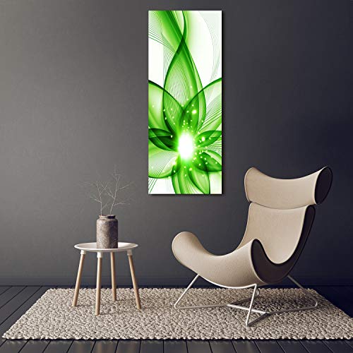 Déco mural derrière le plastique tableau acrylique 50x125 vert