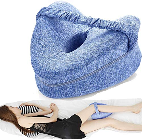 ROXTAK Almohada Ortopédica para Pierna y Rodilla, Espuma con Memoria, Alivia el Dolor de Espalda, Cadera y Articulaciones, Soporte para el Tobillo y la Rodilla u0096 Almohadilla para Dormir de Lado (B)