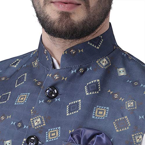 Image of hangup 3 Pc Kurta Pajama Set For Men (3PCABlack-KPW)