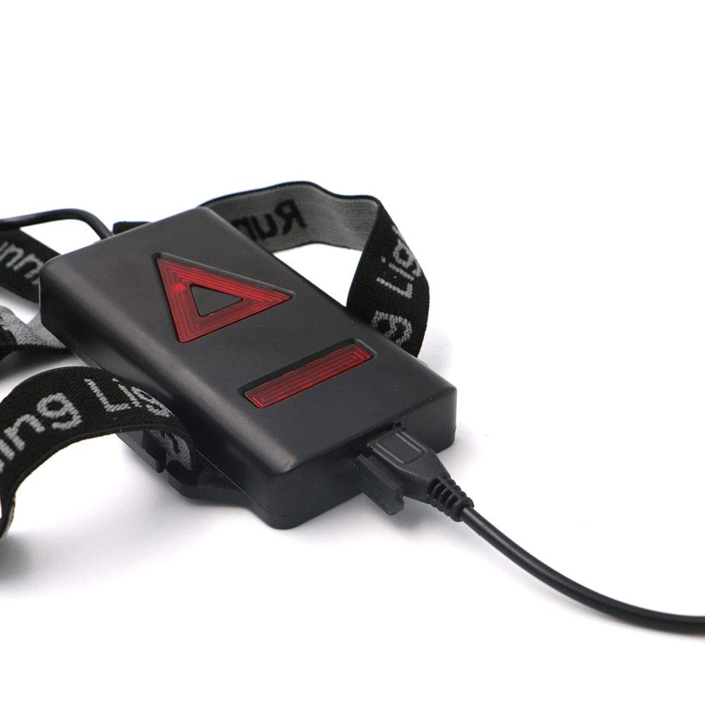 Latarka czołowa outdoorowe sportowe światła do biegania LED latarka do biegania w nocy światła ostrzegawcze ładowanie USB lampa na klatkę piersiową białe światło latarka