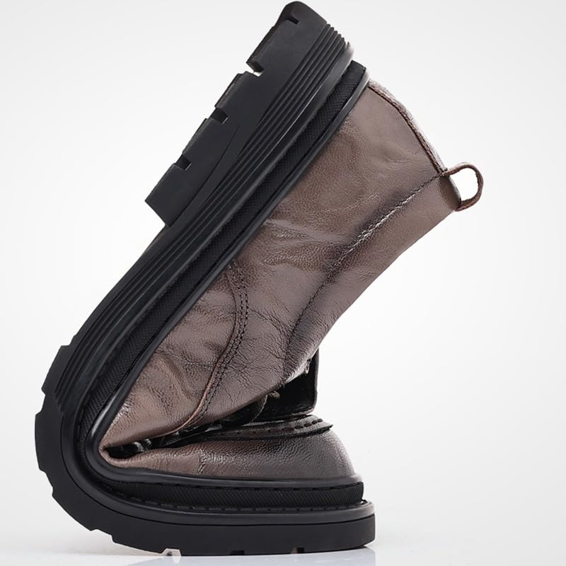 Men's Retro Oxford Shoes Chunky Heel Non-Slip Business Dress Shoes Fashion Lace-up Shoes Formal Shoes Working Leather Derby Shoes(7)2