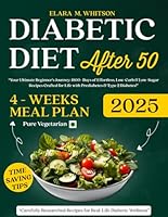 Diabetic Diet Cookbook for Seniors Over 50 : 1800+ Days of Delicious & Easy Vegetarian Recipes Simple Low-Carb, Low-Sugar Meals to Naturally Manage ... Meal Plan: Easy Diabetic Veg Plan 30D B0F5MRNCJ4 Book Cover