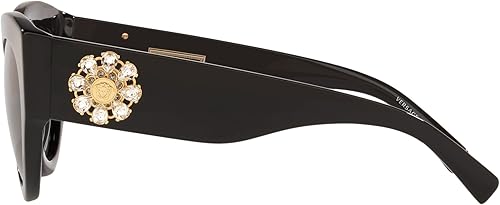 Miniatura 2 de Versace VE4353B M - 531487 Gafas de Sol NEGRO wGRIS OSCURO 2.008 in, Negro -