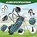 XDriveMax 8 Pieces Complete Mens Golf Club Set Right/Left Hand for Men Women Includes Stand Bag with Rain Hood, 3# Fairway Wood with Head Covers, 5# Hybrid, 5#, 7#, 9# S# Irons and Putter