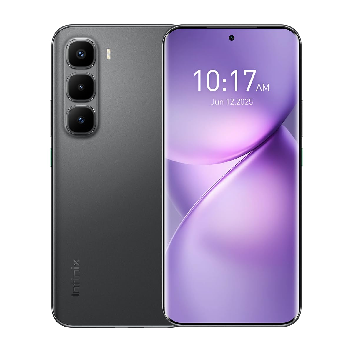 Infinix Hot 60 Pro+ Ai 4G LTE (Compatible with Tmobile Tello Mint Boost & Global) (256GB + 8GB) 50MP Sony Cam 6.78" Model X6886 Dual Sim Unlocked Liberado (Sleek Black)