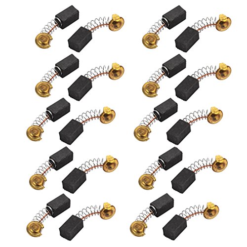 sourcingmap® 10 Pares 6.5x7.5x12mm Cepillos de Carbono Herramienta eléctrica para motor de taladro percutor eléctrico