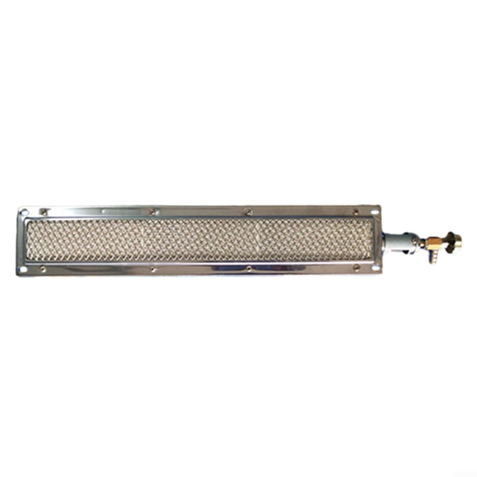 Barbecue à gaz combustible, brûleur infrarouge pour barbecue, brûleur à gaz en céramique métallique, brûleur à gaz infrarouge en céramique, pour fours extérieurs grillant et déshydratant (41 x 8 cm)