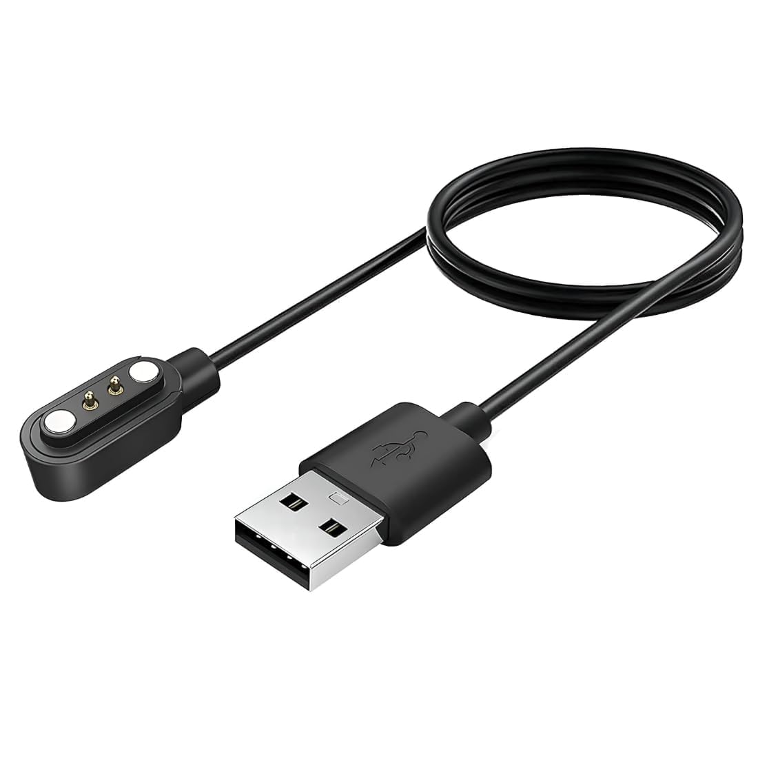 Boat Storm Smartwatch Charger for 2 Pin (Wave Call & Wave Lite Smartwatch) 0.6 m Magnetic Charging Cable, (Black)-picture-26