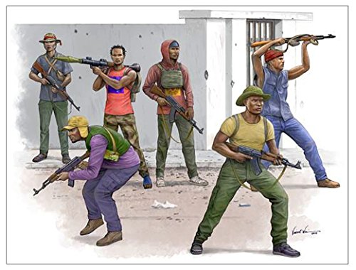 Figurines African Freedom Fighters Trumpeter 00438 pour diorama