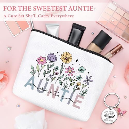 Image of Aunt Gifts for Women Best Auntie Gift Ideas Great Aunt Birthday Gifts for Aunts from Nephew Niece Kids Funny Best Aunts Ever Gift Set Cool Favorite Auntie Club Presents for Women Who Have Everything