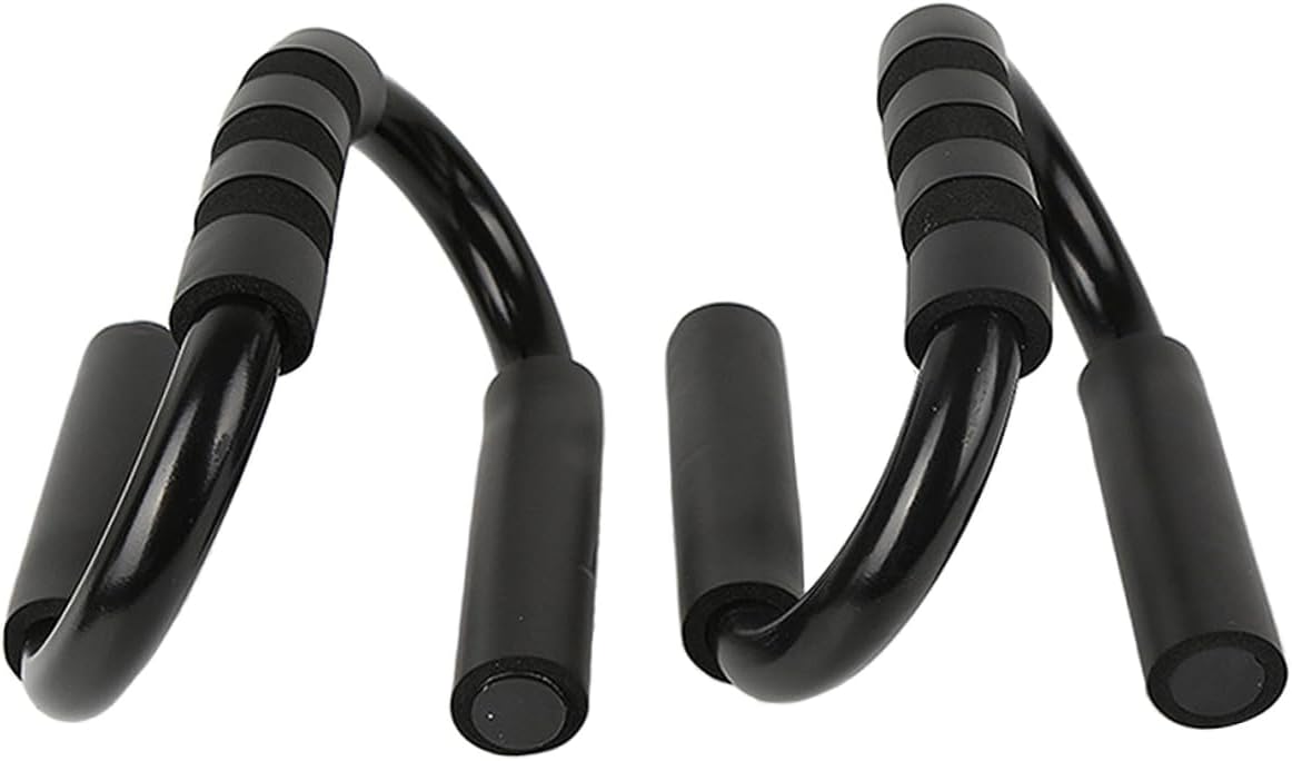 1Pair Rack Black Handle Fitness Stand for Men Stable Design for Strength Training and Abdominal Workouts Durable Exercise Equipment for Home Gym