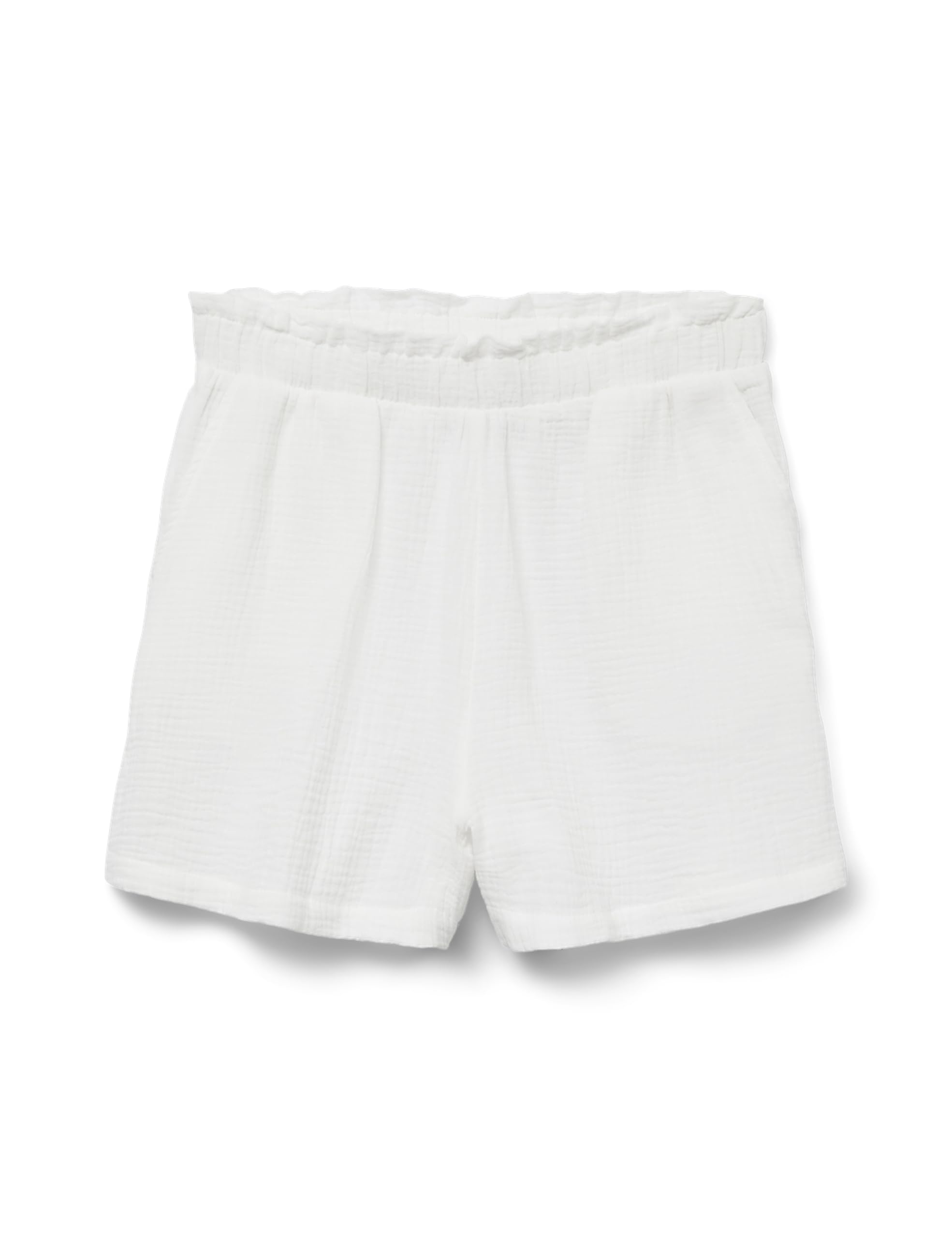 VERO MODA Women's Vmnatali Hw Noos Shorts, Snow White, M