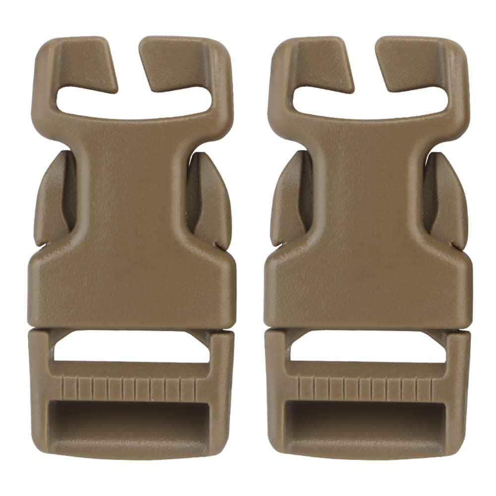 YASHALY 2pcs 1'' Secure and Reliable Tactical Quick-Release SRB QASM Buckles Side Release Buckle for Heavy-Duty Use