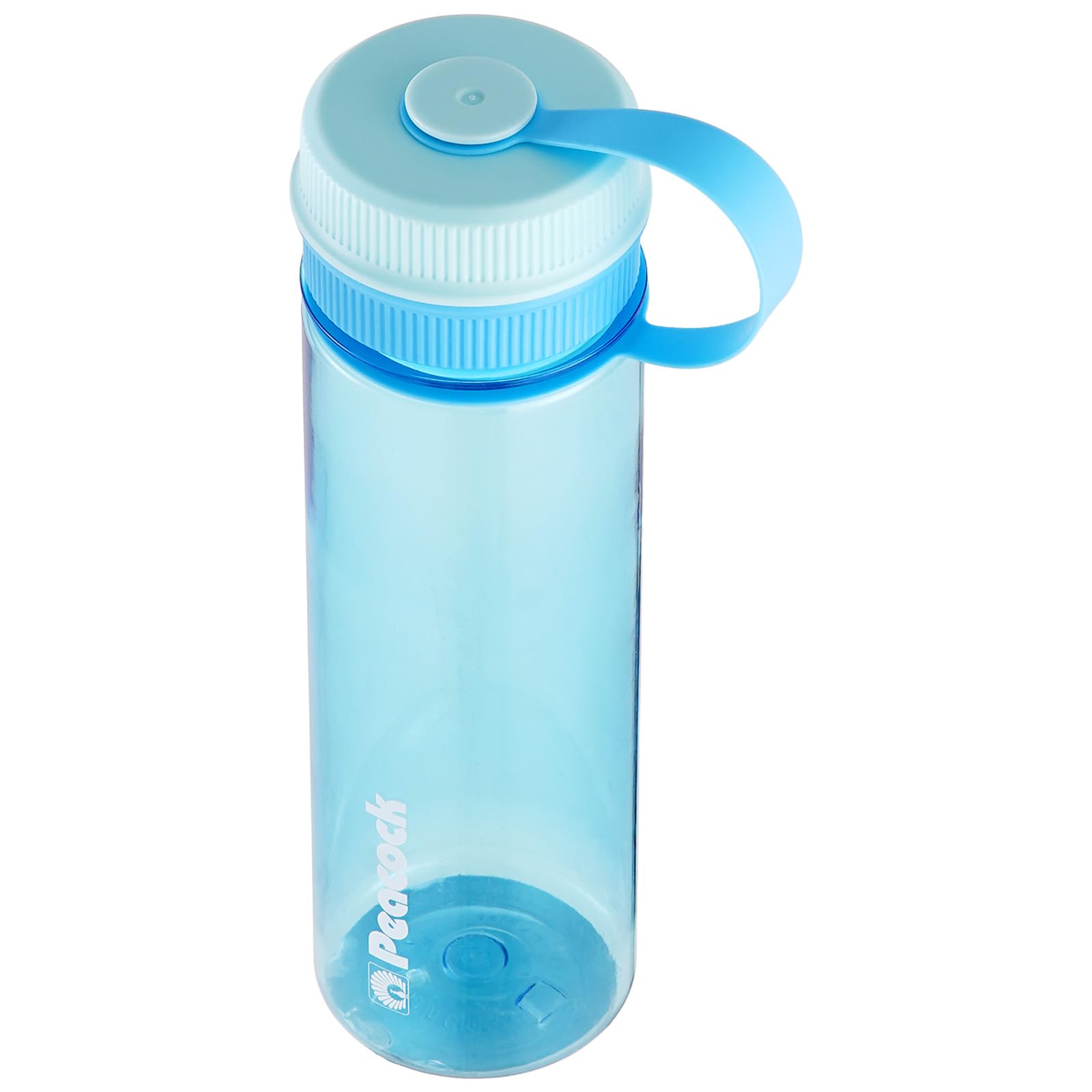 21oz BPA-Free Plastic Water Bottle with Handle Leakproof Sports Bottle for Kids Travel Gym Spout Drinking Lightweight Blue