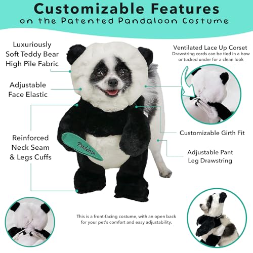 Pandaloon-Dog-Halloween-Costume-As-Seen-on-Shark-Tank-Patented-Funny-Costume-with-Arms-for-Small-and-Medium-Dogs-and-Cats-Panda-Size-113-14-in-Height-at-TOP-of-HeadGirth16-in Pandaloon Dog Halloween Costume As Seen on Shark Tank Patented Funny Costume with Arms for Small and Medium Dogs and Cats Panda Size 113 14 in Height at TOP of HeadGirth16 in