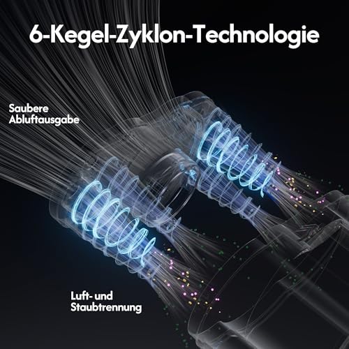 Blutan B Mitefree X3 Milbensauger mit 3-Becher-6-Stufen Zyklon Filtration, UV-Sterilisation, Heißluft, LED-Anzeige,>10 kPa für Matratzen, Sofas,Chemiefreier Polsterreiniger,Entfernt 99,9% Allergene