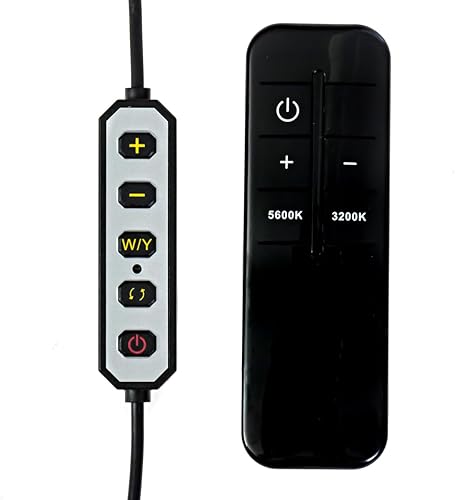 Miniatura 4 de Existing Beauty Luz LED para pestañas, lámpara de pie de media luna con brillo ajustable, luz esteticista profesional para extensiones de pestañas,