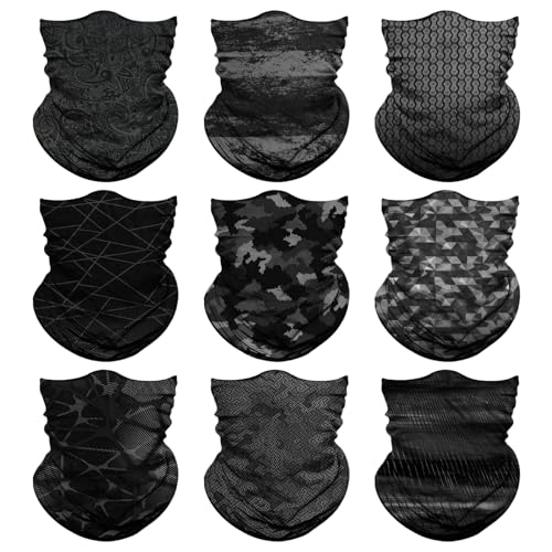 Image of Venswell Neck Gaiter Face Mask Men Women,Seamless Bandana Rave Face Cover Scarf Mask,Balaclava,Headband, Head Wrap,Headwear