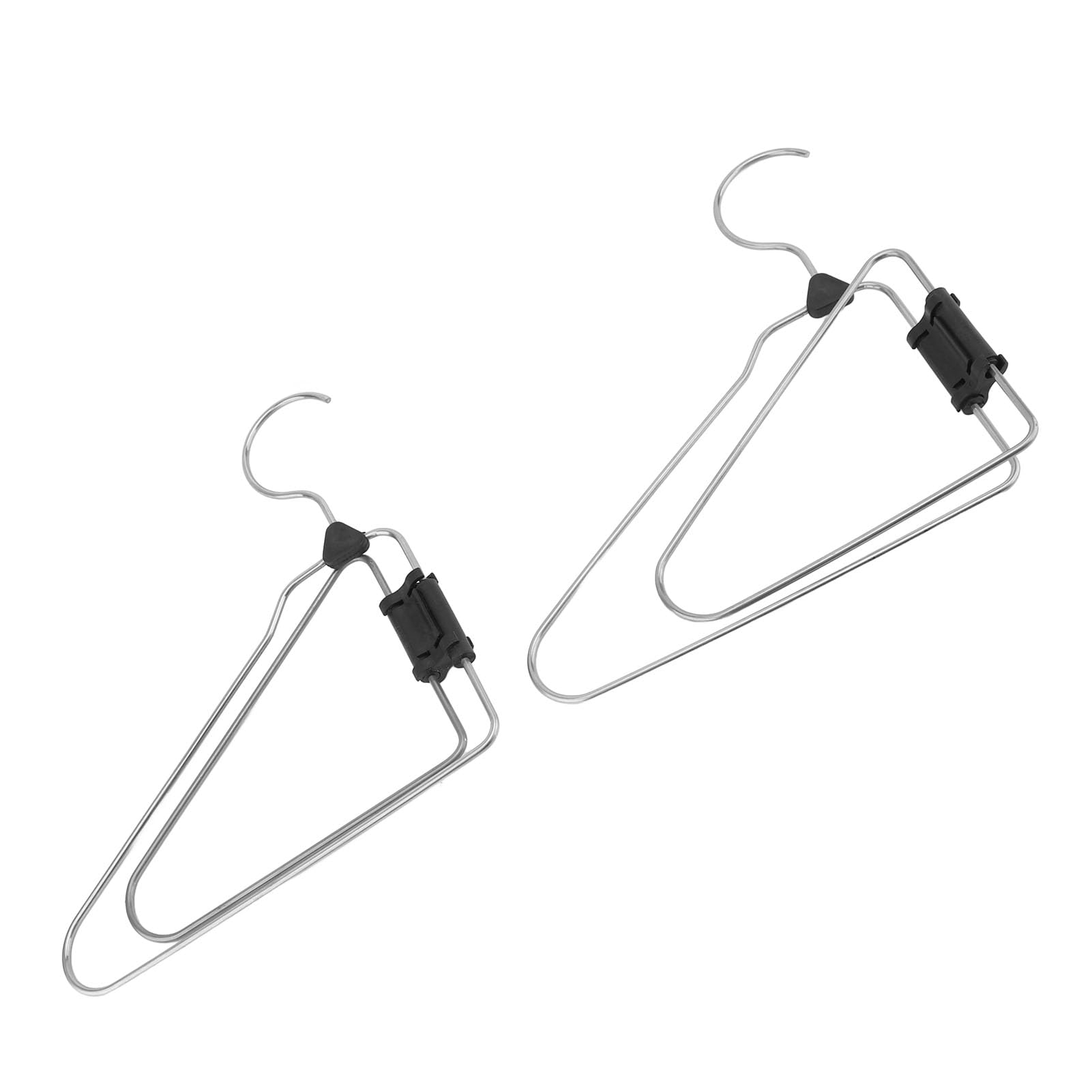 Perchas plegables portátiles de acero inoxidable, 5 piezas, antideslizantes, ahorran espacio, ideales para viajes y uso doméstico y diseño ligero