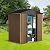 MilleLoom 6x4FT Outdoor Storage Shed, Heavy Duty Garden Tool Storage Shed with Lockable Doors and Sloping Roof, Weatherproof Metal Storage House for Backyard, Patio, Garden, Lawn