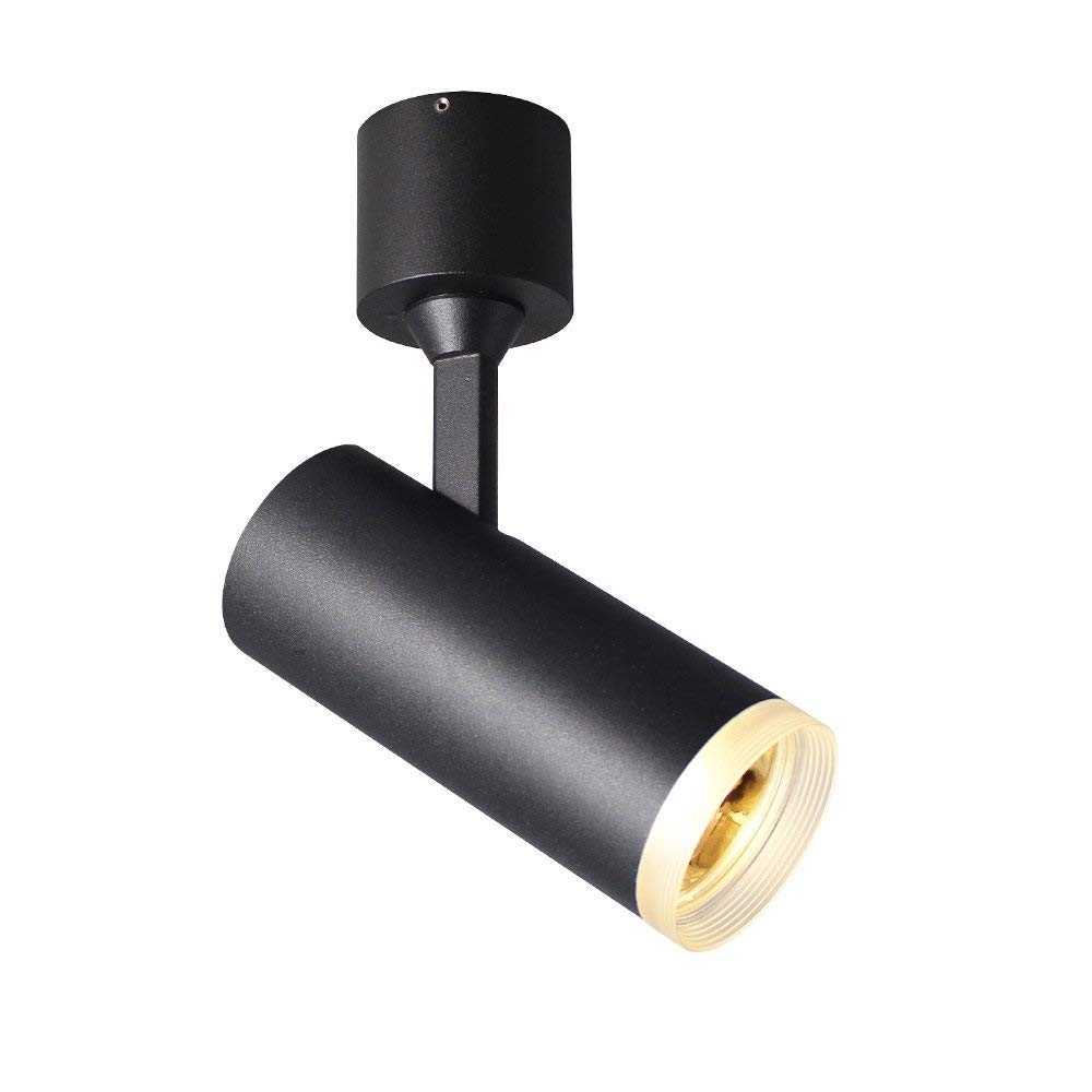 BHGFYXBS Recessed Cob 9W Warm Light 3000K Spotlight Led Wall Mount Spotlight Nordic Simple Background Wall Track Light Photograph Aisle 玄灯Ceiling Light Neutral Light 4500K Ted,Black-Warm light 3000k