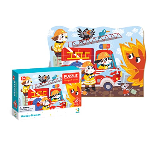 Dodo D300372 Educational Heros Fireman Puzzle 30 Pieces, Various