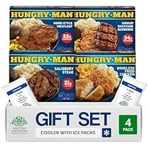Salutem Vita Boneless Fried Chicken Frozen Meal, Salisbury Steakl, Smokin Backyard Barbeque, Home Style Meatloaf, 16 oz, Gift Set Pack of 8