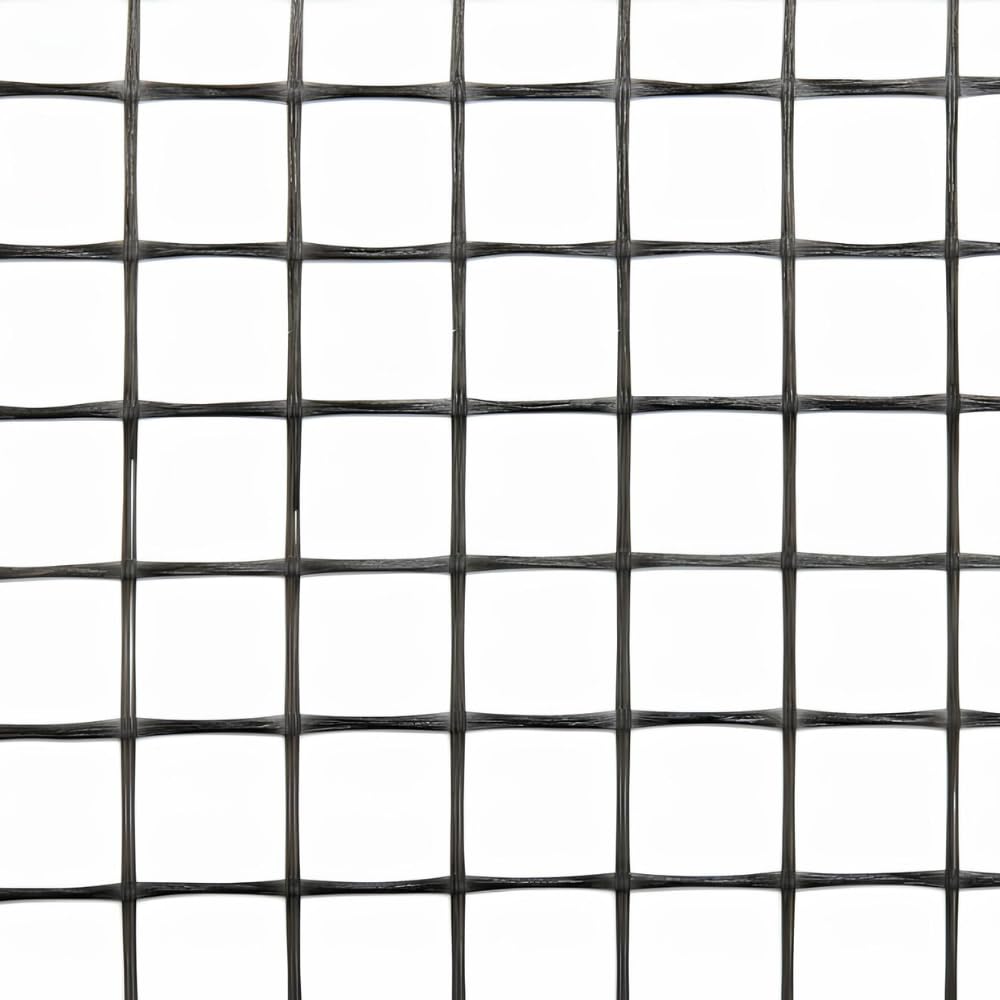 FORTUNATO Rete in Fibra di Vetro per Rinforzo Massetti e Intonaci, 40x40mm, 160g/m², 1 Rotolo da 1x50m, Trattamento Antialcalino, per Pavimenti e Pareti