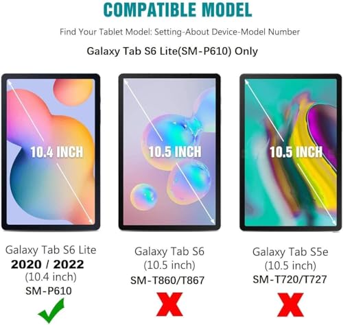 Image of Screenguard For Samsung Galaxy Tab S6 Lite 2022, S6 Lite 2020, SMP610, SMP613, SMP615, SMP619, 10.4 inch, Fiber Tempered Glass Screen Protector, Screen Guard for Samsung Tab S6 Lite 2022